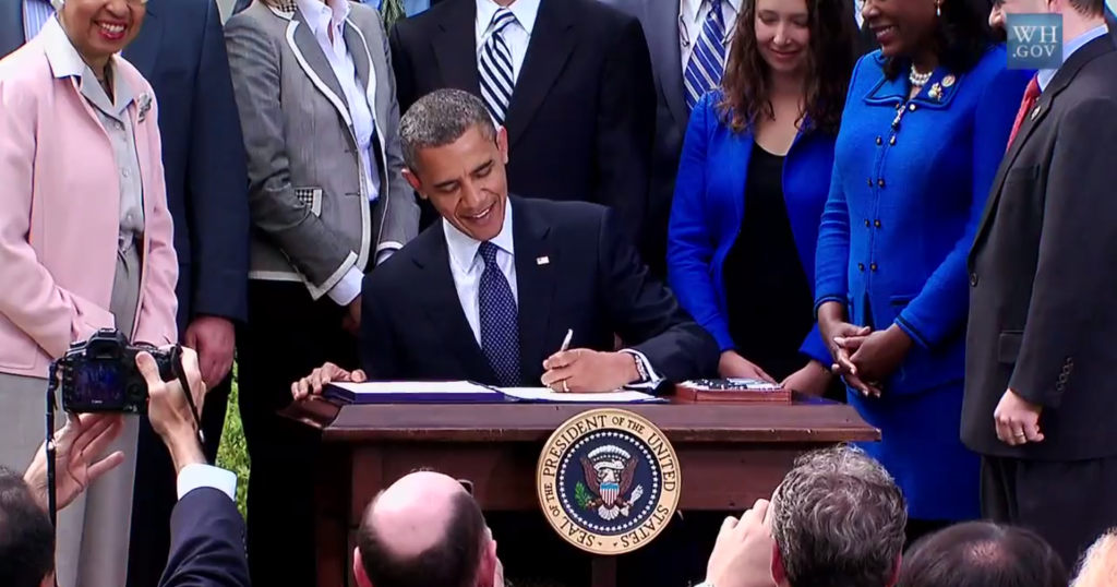 President Obama Signs the JOBS Act into law. President Obama Signs the JOBS Act into law.