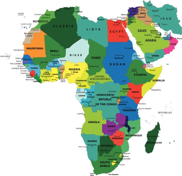 africa map