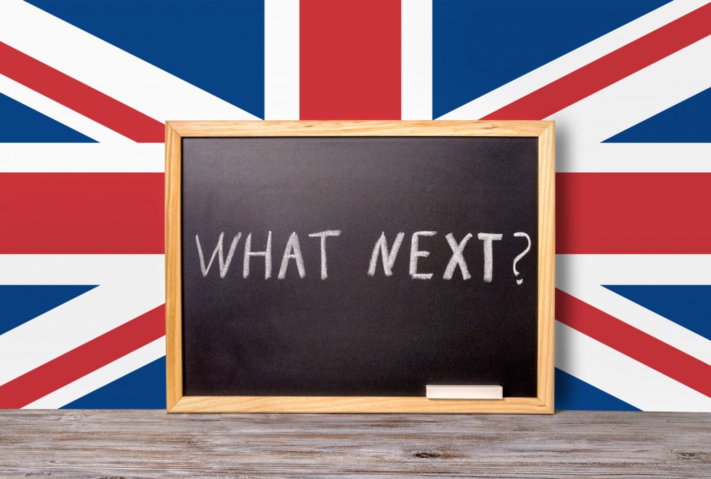 Brexit UK EU referendum concept for out of Great Britain