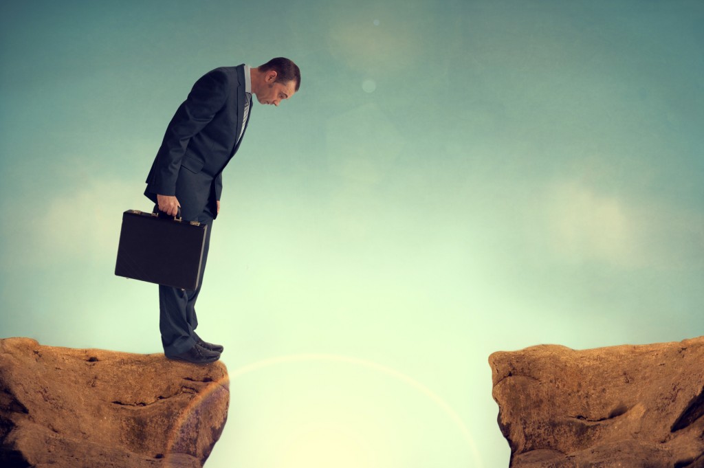 businesman facing a challenge non-GAAP