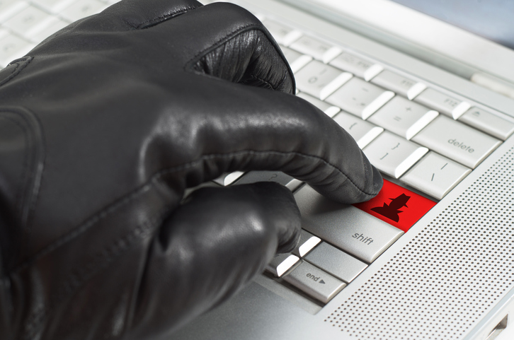 Online spy ware concept email scammers