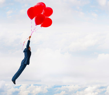 business freedom concept industry switch balloons