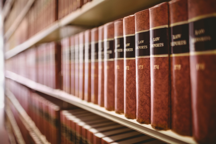 Close up of law reports