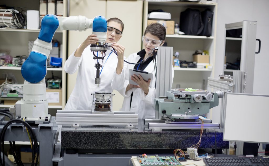 Working with robotic arm
