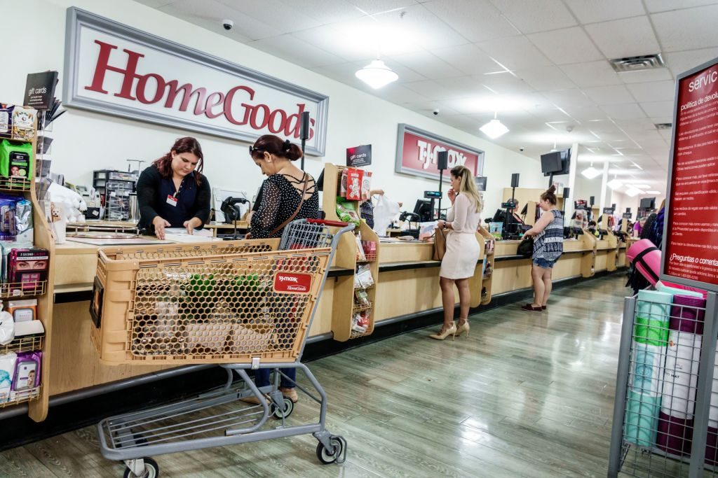 Miami, HomeGoods check out counter