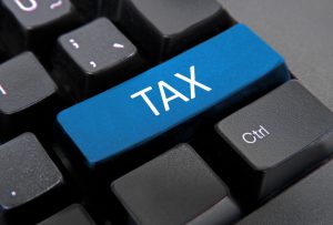 Computer Keyboard With Tax Button
