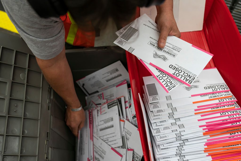 Election Officials Count Ballots In Portland, Oregon